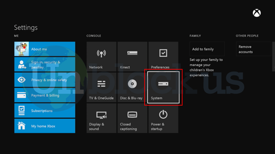 how to change xbox home